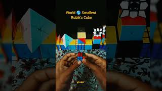 World Smallest 🌍 Rubiks Cube  Rubiks Cube  Yt Shorts  Viral  Yt Cuber [upl. by Kelwunn]