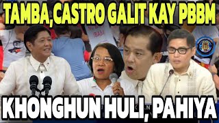 TAMBA AT CASTRO GALIT KAY PBBM KHONGHUN HULI SA BIBIG PAHIYA 😆😂 [upl. by Alveta]