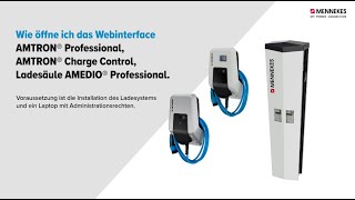 Webinterface für MENNEKES Ladestationen Charge Control und Professional öffnen [upl. by Atina]