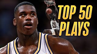 Shaquille ONeal TOP 50 COLLEGE PLAYS [upl. by Yelekreb]