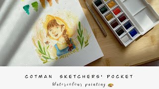 Winsor amp Newton Cotman Watercolours Sketchers Pocket  Watercolor Painting 🎨 [upl. by Shay]