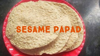 Nuvvula Appadalu  sesame papad  నువ్వుల అప్పడాలు ట్రెడిషనల్ పద్ధతిలో పక్కా కొలతలతో ఇలా చేసి చూడండి [upl. by Bilak94]