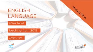 WJEC Eduqas GCE ASA English Language  New Specifications [upl. by Aziza152]