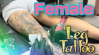 Here’s a FEMALE LEG TATTOO sleeve [upl. by Sofko]