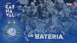 ACADÊMICOS DO TATUAPÉ 4K  ESQUENTA DE BATERIA  CARNAVAL 2024  LIGASP [upl. by Wampler]