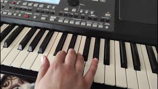 Hesretinden Sefiqe Axundova piano sintezator ders oyrenmek ucun piayno kolay version piano notları [upl. by Ennairej395]