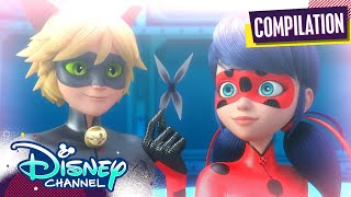 Best of Ladybug 🐞 amp Cat Noir 🐈‍⬛  Compilation  Miraculous Ladybug  disneychannel x Miraculous [upl. by Ika]