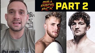 MMA Pros Pick ✅ Jake Paul vs Ben Askren 🥊 Boxing Match  Part 2 [upl. by Etom306]