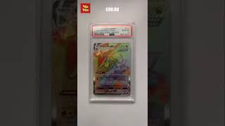 PSA 10 Rayquaza Vmax 217203 Evolving Skies Rainbow Rare Graded Pokemon Card [upl. by Bree]