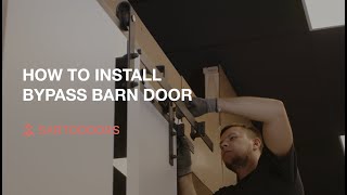 StepbyStep Bypass Barn Door Installation Guide  SARTODOORS [upl. by Etnomal]