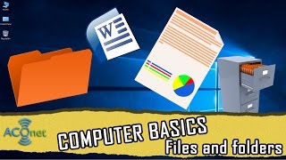 COMPUTER BASICS Files and folders [upl. by Redla]