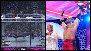 AEW Double Or Nothing 2024 Adam Copeland Edge Steel Cage Dive  Victory Over Malakai Black [upl. by Gearalt409]