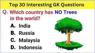 Top 30 Gk Question and Answer  Best Gk Questions and Answers  Gk Quiz in English  GK GS Question [upl. by Fax]