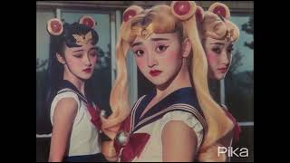 Sailor Moon 1950s Live Action Japanese TV show Opening Theme Music [upl. by Sigfried332]