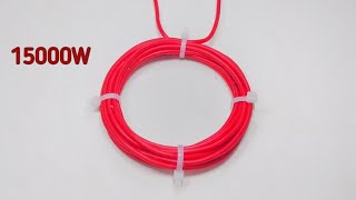 How to make 240v Electricity 7000w free energy generator with selfrunning machine use PVC wire [upl. by Attenol]