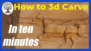 Easy 3d carving with VCarve Pro  can it really be that simple [upl. by Malanie]