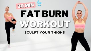 🔥30 Minute Thigh Sculpting HIIT Workout🔥Burn Fat amp Build Lean Muscle🔥No Equipment Needed🔥 [upl. by Gustaf]