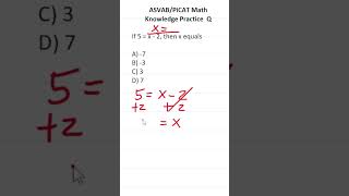 ASVABPiCAT Math Knowledge Practice Test Question Solving Equations acetheasvab with grammarhero [upl. by Eyaj945]