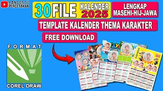 TEMPLATE KALENDER 2025  DOWNLOAD TEMPLATE KALENDER TERBARU [upl. by Anyahs]