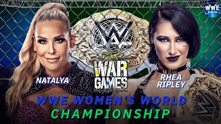 WWE 2K24 NXT WARGAMES NATALYA VS RHEA RIPLEY FOR THE WOMENS WORLD CHAMPIONSHIP [upl. by Assira]