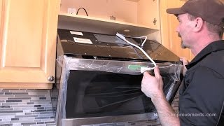 How To Install A Microwave OverTheRange Style [upl. by Nosnhoj366]