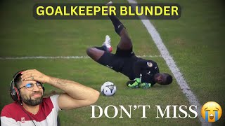 REACTING TO FUNNY GOALKEEPING MISTAKES IN FOOTBALL HISTORY PART 2 [upl. by Renata279]