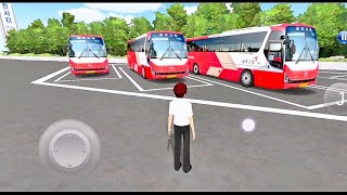 new intercity hyundai bus in highway in rest area  3d driving class 2024  best andriod gamplay [upl. by Surad]