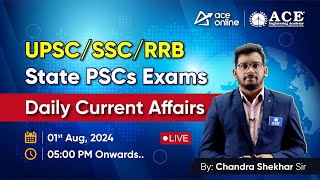 Daily Current Affairs  For Upcoming UPSCSSCRRBState PSCs Exams by Chandra Shekhar Sir [upl. by Dewitt]