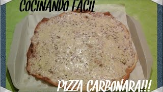 Pizza carbonara casera [upl. by Hacceber]