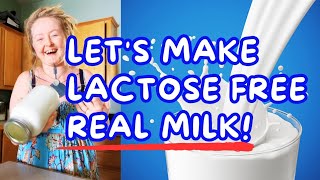 Easy Homemade Lactose Free REAL Milk [upl. by Odette]