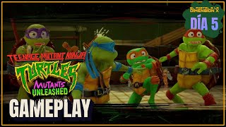 MUTANTES DESENCADENADOS en ESPAÑOL Día 5 Gameplay Walkthrough nuevo juego TMNT [upl. by Serrell]