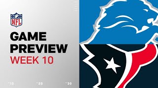 PREVIEW  WEEK 10  DETROIT LIONS 71  HOUSTON TEXANS 63 2024 [upl. by Prochoras]