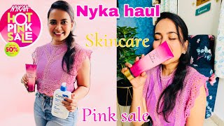 Nykaa Pink Sale l Flat 50 on skincare trending nykaahaul skincare offers sale beauty makeup [upl. by Rayner]