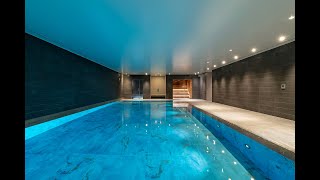 Residential Tower Canary Wharf London  Indoor Swimming Pool [upl. by Hewett]