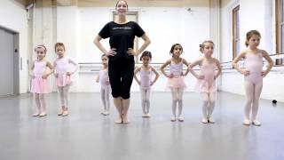 Joffrey Ballet School NYC Pre Ballet 1 Class for Ages 56  The Childrens Program [upl. by Ahsirtap]