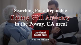 Living Will Attorney Poway CA [upl. by Eelyram]