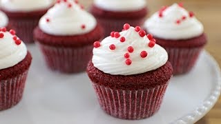 Red Velvet Cupcakes Recipe  How to Make Red Velvet Cupcakes [upl. by Aita925]