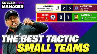 THE BEST TACTIC FOR SMALL TEAMS IN SOCCER MANAGER 2024  SM24 TACTICS [upl. by Adnawat]