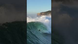 SURFER BACKWASH BARREL AT CAPE SOLANDER 💥💥 Sky Monkey surfing [upl. by Hcirteid]