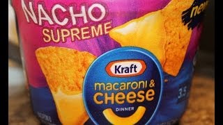 Kraft Macaroni amp Cheese Nacho Supreme Food Review [upl. by Ainna]