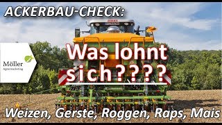 Weizen  Gerste  Roggen  Raps  Kartoffeln oder Zuckerrüben anbauen  so rechnet sich der Ackerbau [upl. by Woehick186]