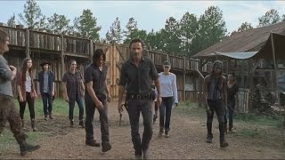 S07e08 The Walking Dead ending scene awesome scene [upl. by Rednijar]