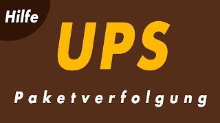 UPS Sendungsverfolgung  So funktioniert das Tracking [upl. by Adnahc]