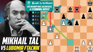 Mikhail Tal Shows an Incredible MIDDLEGAME against Lubomir Ftacnik  Keres Memorial 3rd 1981 [upl. by Douville]