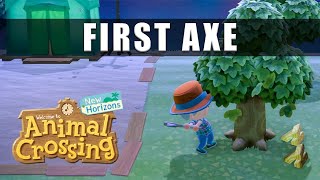 Animal Crossing New Horizons how to get the first axe [upl. by Krahmer]