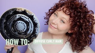 How to Diffuse Curly Hair  Hover Diffusing  Curlsmith [upl. by Piselli]