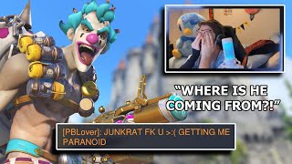 traumatizing this overwatch streamer with my junkrat [upl. by Nawd]