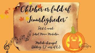 quotOktober er fuld af finurlighederquot  melodieksempel  instrumental version [upl. by Nhguavaj]