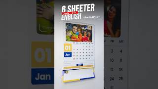 6 Sheeter Wall Calendar 2025  English  Code 312 [upl. by Novyart]