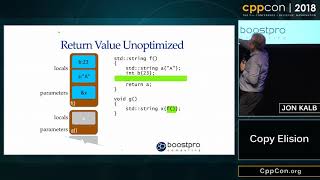 CppCon 2018 Jon Kalb “Copy Elision” [upl. by Whitson]